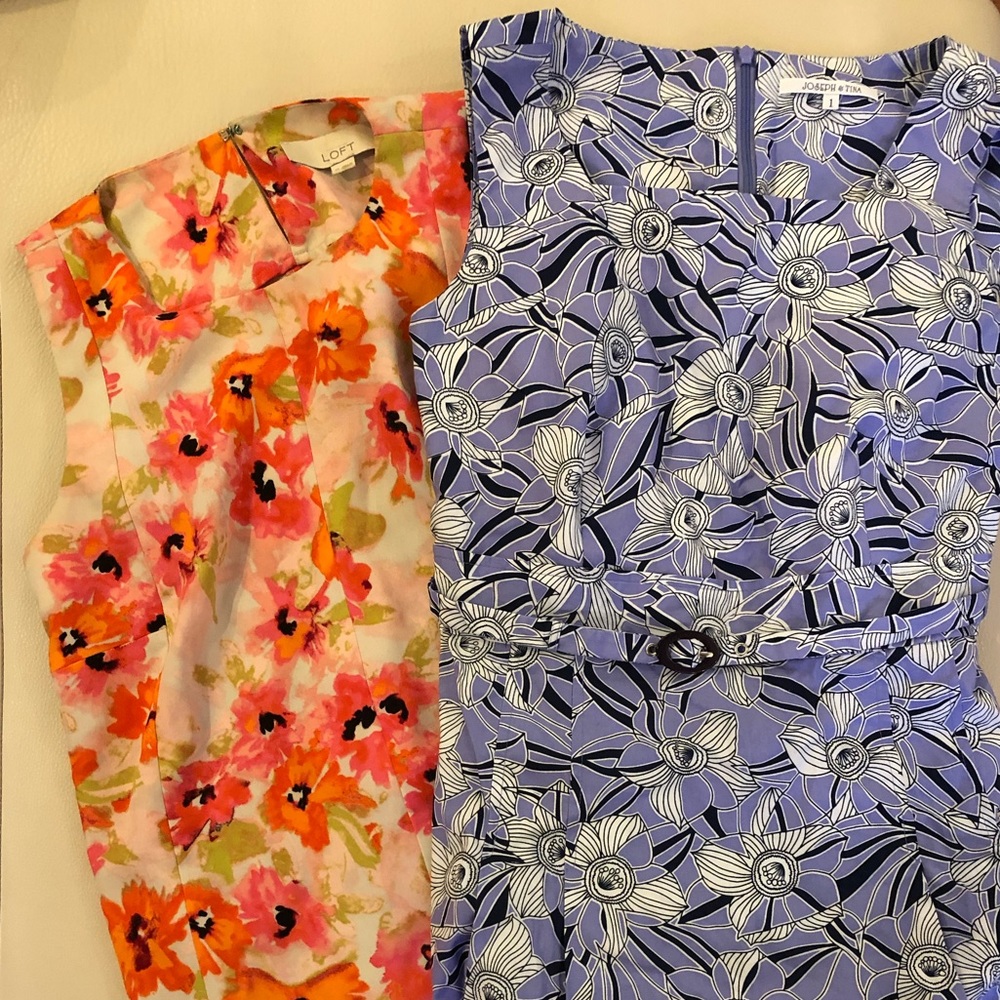 Ann Taylor Loft top and Joseph & Tina dress Bundle